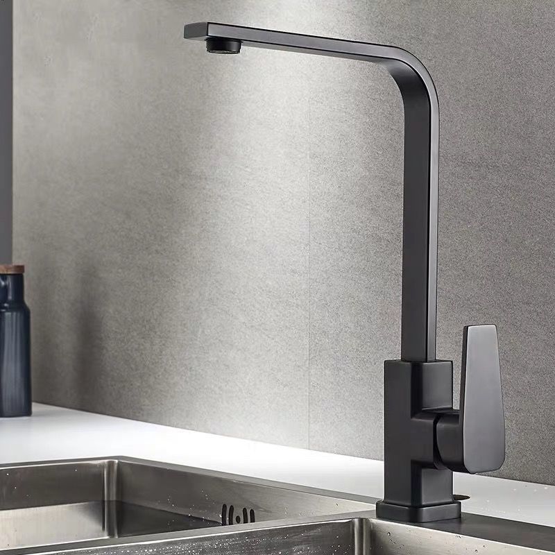 Baterie sanitară lavoar, negru mat – monocomandă cu cartuș ceramic – T163