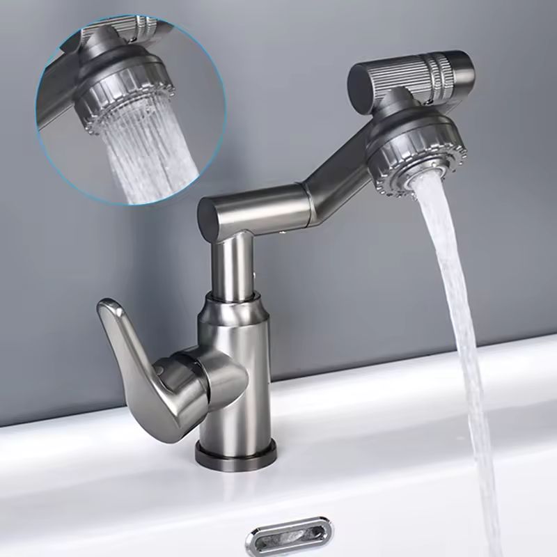 Baterie sanitară bucătărie, braț flexibil 1080°, gri – T119