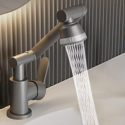 Baterie sanitară bucătărie, braț flexibil 1080°, gri – T119